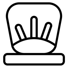 Chef Food Fresh Line Icon