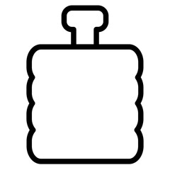 Fototapeta premium Drink Food Bottle Line Icon