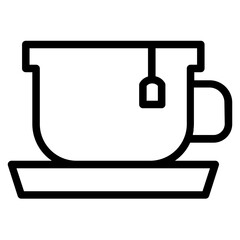 Hot Food Cup Line Icon