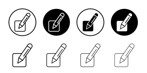 Edit icon Flat fill set collection