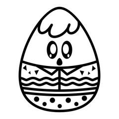 happy easter egg. shocked egg emoji