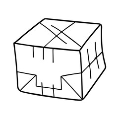 package icon, package vector illustration-simple illustration of package, perfect for package logos and icons