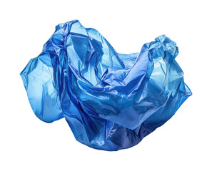 Fototapeta premium Creative blue plastic sculpture display unique isolated on transparent background, png