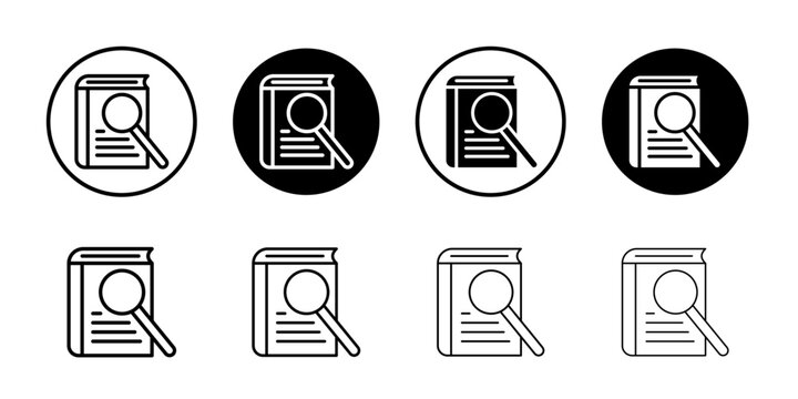 Reference data icon Flat fill set collection