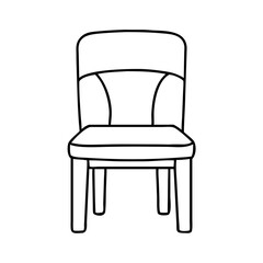 plain chair icon, plain chair vector illustration-simple illustration of plain chair, perfect for plain chair logos and icons