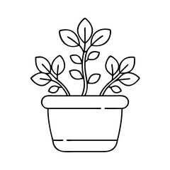 plant pot icon, plant pot vector illustration-simple illustration of plant pot, perfect for plant pot logos and icons