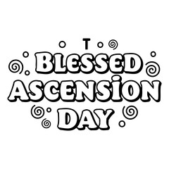 Blessed Ascension Day Graphic
