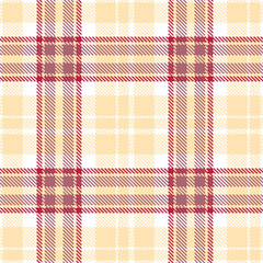 Plaid pattern seamless. Vintage pale peach & Iridescent white Tartan Textile Design. 