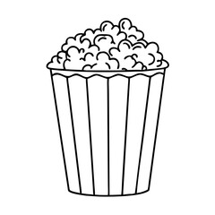 popcorn icon, popcorn vector illustration-simple illustration of popcorn, perfect for popcorn logos and icons