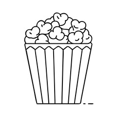 popcorn icon, popcorn vector illustration-simple illustration of popcorn, perfect for popcorn logos and icons