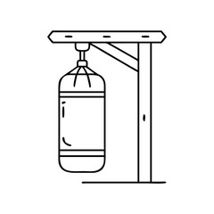 punching bag icon, punching bag vector illustration-simple illustration of punching bag, perfect for punching bag logos and icons
