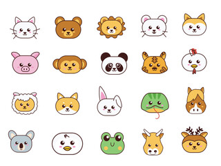 Cute Animals Handrawn Illustration Element