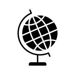 Globe icons thin line illustrations designs on white background