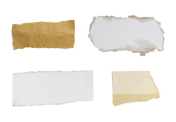 Torn piece of paper on transparent background png file