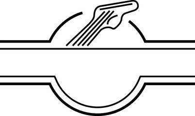 Guitar Line Text Banner