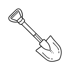 shovel icon, shovel vector illustration-simple illustration of shovel, perfect for shovel logos and icons