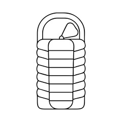 sleeping bag icon, sleeping bag vector illustration-simple illustration of sleeping bag, perfect for sleeping bag logos and icons