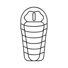 sleeping bag icon, sleeping bag vector illustration-simple illustration of sleeping bag, perfect for sleeping bag logos and icons