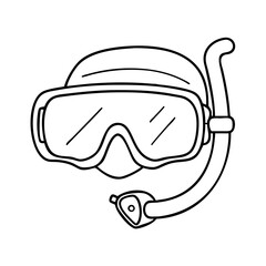 snorkel mask icon, snorkel mask vector illustration-simple illustration of snorkel mask, perfect for snorkel mask logos and icons