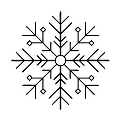 snowflake icon, snowflake vector illustration-simple illustration of snowflake, perfect for snowflake logos and icons