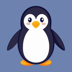 Obraz premium a penguin on a blue background