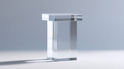 Buy clear acrylic display stand square pedestal riser for product showcase and presentation online