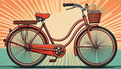 Fototapeta premium bicycle on a white background