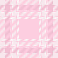 Delicate pink and white plaid pattern.  Subtle texture, perfect for backgrounds, textiles, or stationery design.  Evokes feelings of softness, femininity, and gentle sophistication.