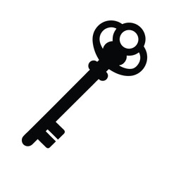old key silhouette icon vector illustration simp.eps