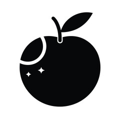 peach horizon silhouette icon vector illustration.eps