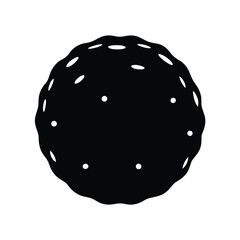 snowball silhouette icon vector illustration sim.eps