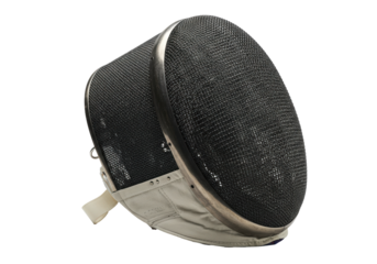 Isolated Black Fencing Mask Protective Equipment