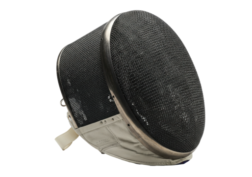 Isolated Black Fencing Mask Protective Equipment