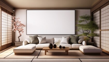 Fototapeta premium modern living room with sofa