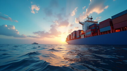 Sophisticated Cross Border Trade Sentiment Visual: Illustrating International Market Trends & Evolving Export Strategies for Global Commerce