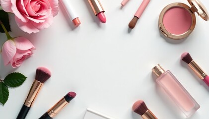 Spotless white surface, ideal for showcasing cosmetic products, shot, minimal, glossy