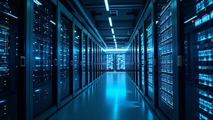 Revolutionizing Data Center Architecture: Harnessing 5G for Scalable Infrastructure, Enhanced Network Efficiency, and Robust Security in Modern Enterprises - Photo Stock Concept with Left Space