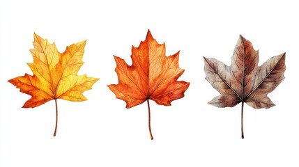 Fototapeta premium autumn leaves vector illustration