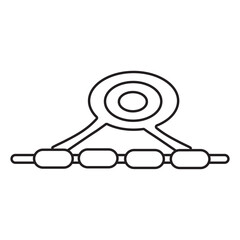 oligodendrocyte line icon