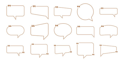 Obraz premium Speech Bubble Quotes