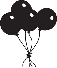 Obraz premium Party Celebration Balloon Vector Set