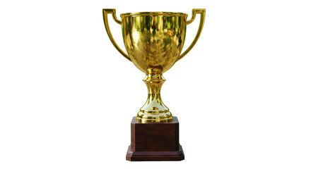 Isolated Gold Trophy