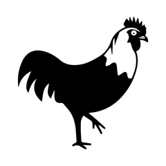 chicken glyph icon