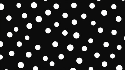 A pattern featuring black and white dots. A background with white polka dots. A polka dot pattern. A modern design illustration illustration