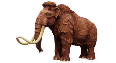 Isolated Woolly Mammoth