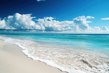 Pristine beach scene