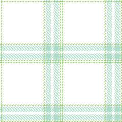 Elegant Seamless Tartan featuring Dusky white and Highland pale light green Textile Design