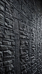 Close-up view of a textured monochrome wall, offering subtle visual depth.