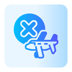 Cancelled  gradient icon