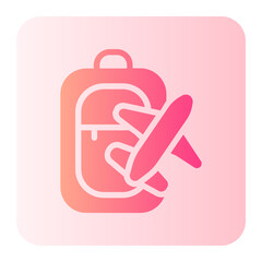 luggage gradient icon